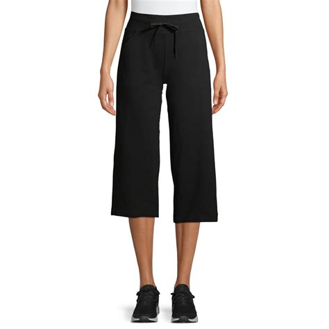 athletic works athletic works womens athleisure relaxed capri  pockets walmartcom