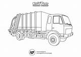 Garbage Camion Poubelle Coloriage Trash Recycling Camionetas Carros Loader Plow sketch template