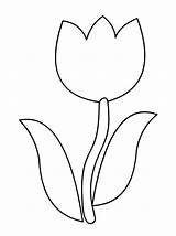 Coloring Tulip Colorear Tulipan Pages Nature Printable Tulipes Kids Coloriages Drawing Drawings Kb Choose Board sketch template