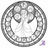 Stained Glass Pages Coloring Disney Amethyst Akili Line Deviantart Ariel Beauty Window Coloriage Princess Color Beast Visit Tiana Mandala Sheets sketch template