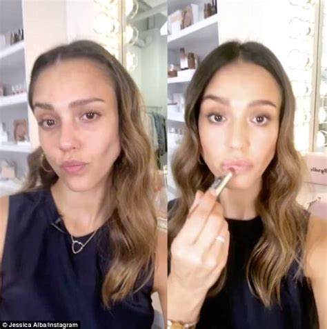 Jessica Alba Shows Off Her Natural Beauty During Tutorial
