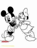 Mickey Mouse Coloring Pages Friends Minnie Baby Disney Drawing Donald Duck Original Book Printable Disneyclips Goofy Print Pluto Innovative Getcolorings sketch template