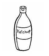Ketchup Coloring Sheets Mustard Template sketch template