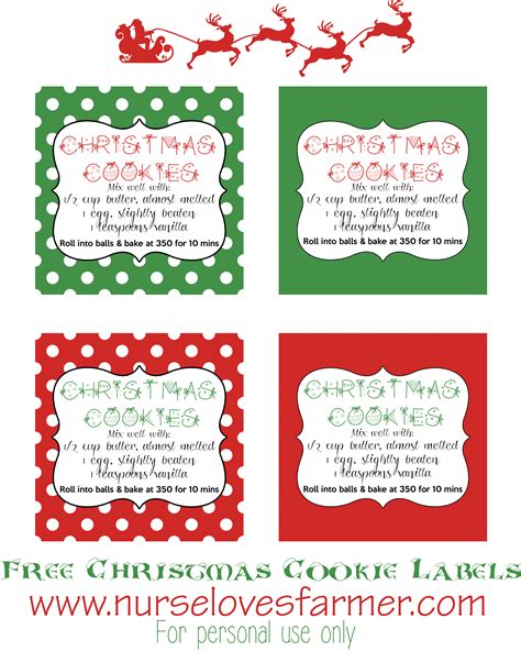 images  christmas cookie labels  printables cookie jar labels printable