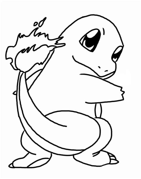 awsome charmander pokemon coloring page anime coloring pages