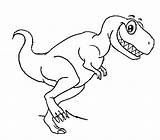Dinosaur Coloring Pages Cartoon Dinosaurs Rex Para Colouring Color Animals Print Sheets King Sheet sketch template
