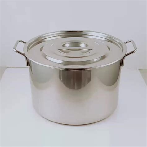 stainless steel double handle indian cooking pots   size