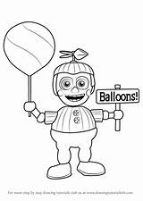 Balloon Boy Nights Five Draw Freddy Coloring Pages Drawing Printable Nightmare Freddys Step Balloons Fnaf Drawings Sketch Drawingtutorials101 Candy Boys sketch template