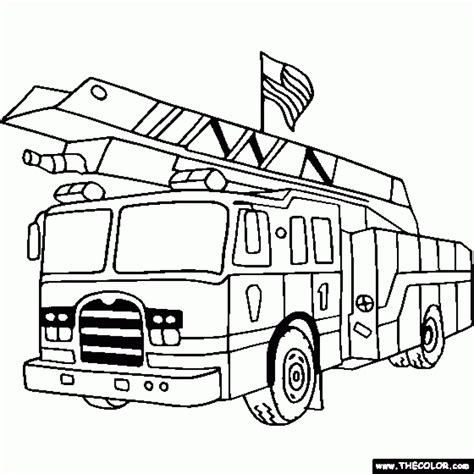 fire truck coloring page  printable
