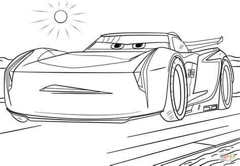 jackson storm  cars  coloring page  printable coloring pages