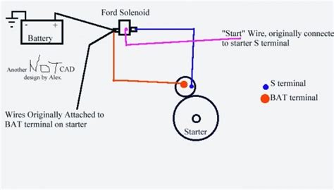 mustang starter solenoid wiring diagram