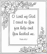 Coloring Pages Bible Psalm 30 Christian Cool Scripture Template sketch template