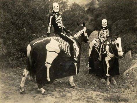 spooky skeletons riding horses  halloween