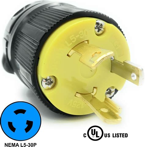 nema  p   locking receptacle plug industrial grade  prong journeyman pro