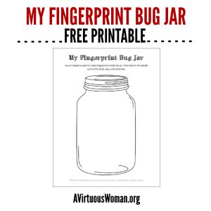 fingerprint bug jar printable