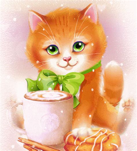 Cat Good Morning  Images Animated Wallpapers Download
