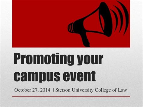 promoting  campus event