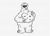 Cookie Monster Coloring Pages Cookies Eating Sesame Street Great Pngkey sketch template