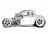 Coloring Pages Cars Drawings Car Truck Rat Rods Fink Mopar Choose Board Artwork sketch template