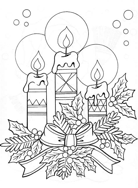 coloring pages christmas background