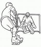 Hockey Rink Coloring Pages Printable Getcolorings Color sketch template