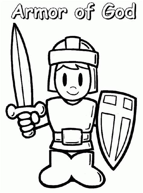armor  god coloring page page  kids   adults coloring home