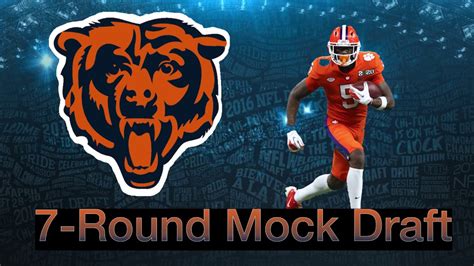chicago bears 7 round mock draft 2020 from tigers to bears youtube