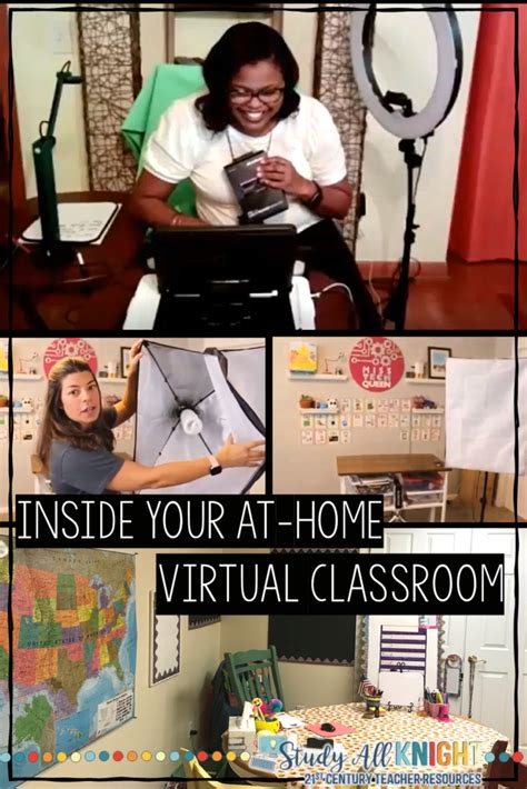 inside your at home classroom for virtual teaching and