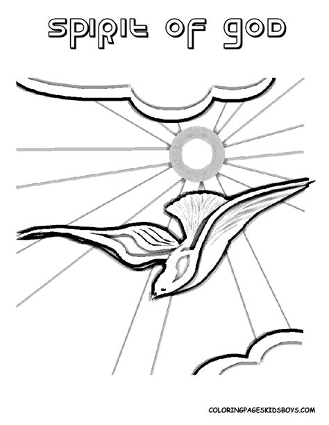 holy spirit coloring pages coloring home