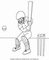 Cricket Coloring Sheet Sports Feedback Give 725px 9kb sketch template
