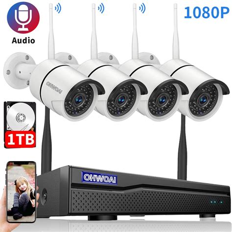 Wireless Security Camera System Ohwoai Home Surveillance