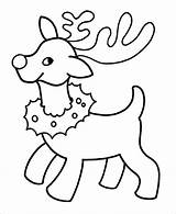 Reindeer Coloring Sleigh Pages Printable Getcolorings sketch template