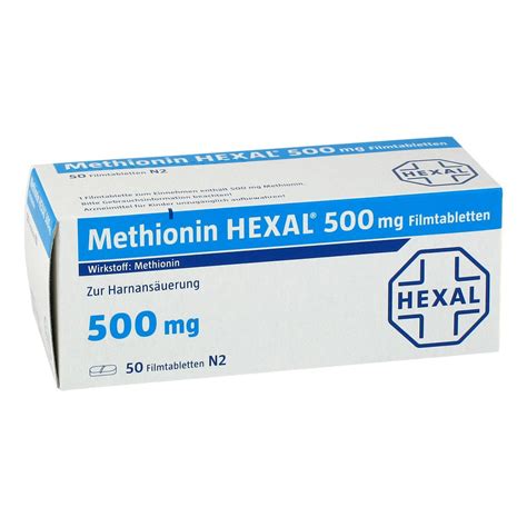 Methionin Hexal 500 Mg Filmtabletten 50 Stk