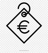 Price Tag Euro Coloring Icon Pngfind sketch template