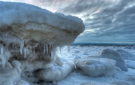 hudson bay ice scapes sean crane photography