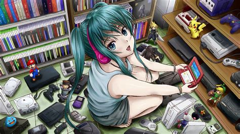 anime gamer girl wallpaper  images