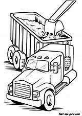 Coloring Pages Truck Book Work Load Colouring Trucks Printable Kids Adult Sheets Choose Board Boy Car Cars sketch template