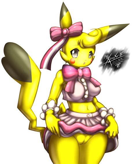 rule 34 2015 anthro blush breasts clothing cosplay pikachu female fur