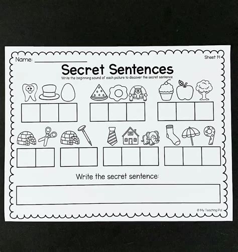 secret sentence activity    fun students   practice