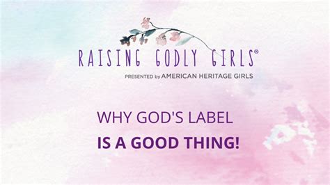gods label   good  american heritage girls