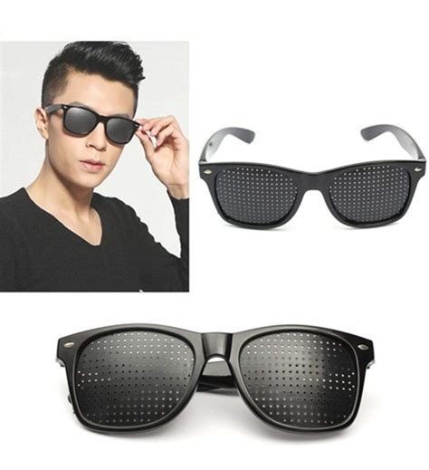buy digital shoppy men women vision care anti myopia pinhole glasses