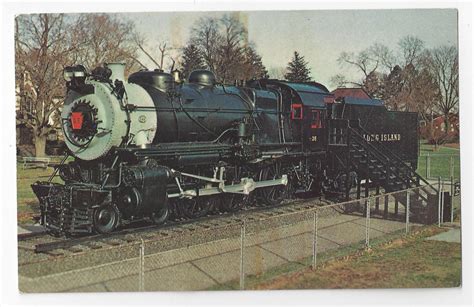 Train Long Island Railroad Steam Locomotive 35 Vintage Rr Postcard