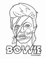 Bowie sketch template