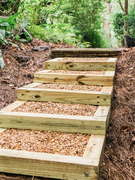 build outdoor wood steps  tos diy