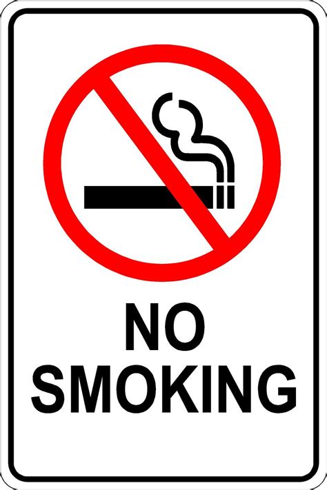 smoking sign onsite signs property management signs