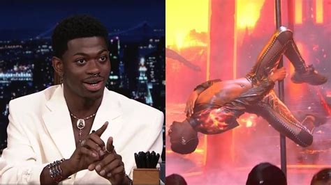 Lil Nas X Shows Full Snl Pole Dance Interrupted By Pants Rip