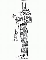 Isis Sarcophagus Egyptian Goddess Egypt sketch template