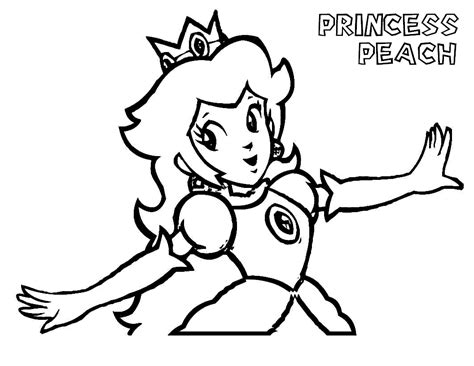 coloring pages princess peach game