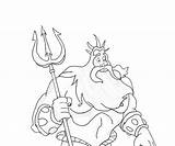 Triton King Coloring Lance Pages Printable 93kb 667px Popular sketch template