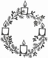 Advent Wreath Coloring Candles Pages Getcolorings Colouring sketch template